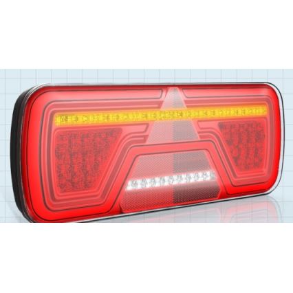 LED Luce combinata con indicatore di direzione dinamico LED/10-30V IP67 destra