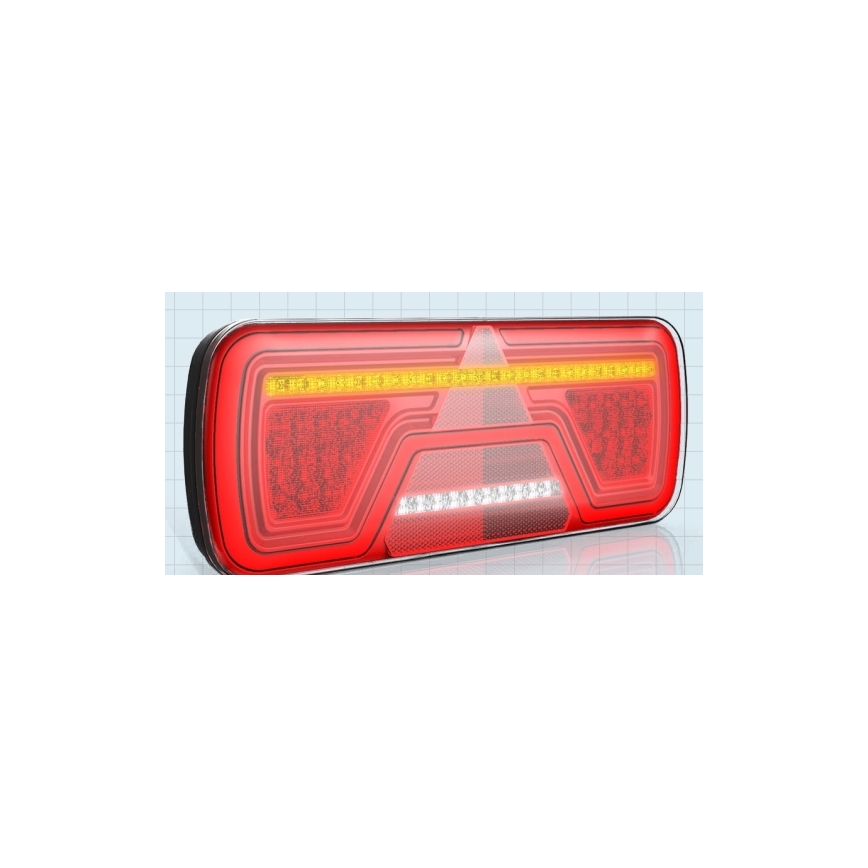 LED Luce combinata con indicatore di direzione dinamico LED/10-30V IP67 destra