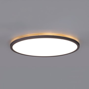 LED Luce da bagno con sensore di movimento e crepuscolo NIVERA LED/24W/230V IP54 3000/4000/6000K diametro 30 cm nero + telecomando