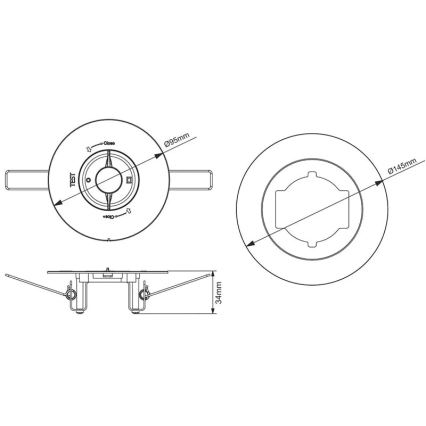 LED Luce da incasso di emergenza LED/2W/230V 6000K