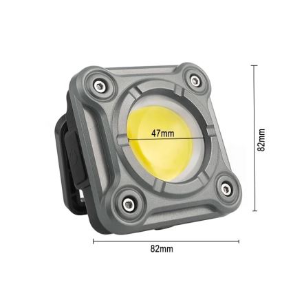 LED Luce da lavoro ricaricabile e dimmerabile LED/15W/5V IPX4 1000 lm 2000 mAh