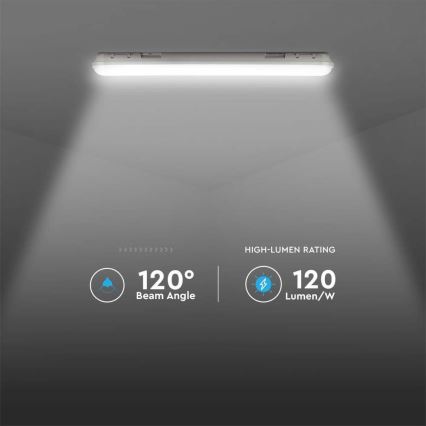 LED Luce fluorescente resistente SAMSUNG CHIP LED/60W/230V 4000K 120cm IP65