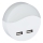 LED Luce notturna con sensore crepuscolare 2xUSB LED/0,45W/230V 3000K