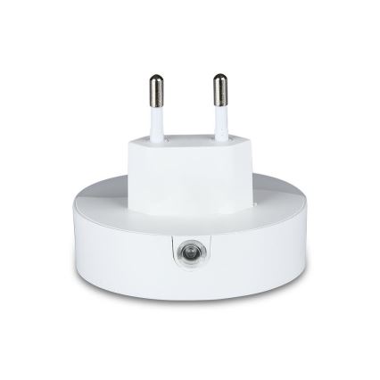 LED Luce notturna con sensore crepuscolare 2xUSB LED/0,45W/230V 3000K