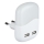 LED Luce notturna con sensore crepuscolare 2xUSB LED/0,45W/230V 4000K