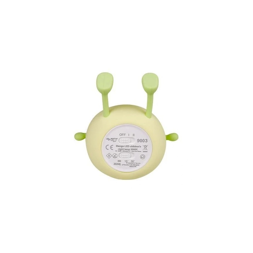 LED Luce notturna per bambini ricaricabile e dimmerabile LED/1W/5V 3000K 800 mAh mango