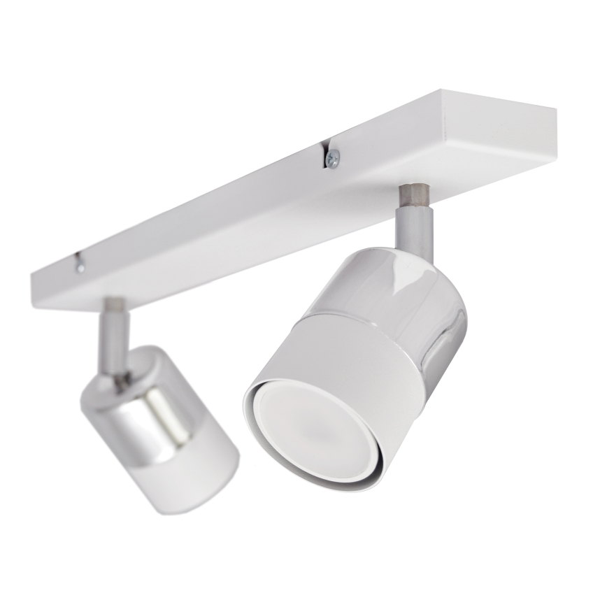 LED Luce Spot a LED TUBSSON 2xGU10/4,8W/230V bianco/cromo lucido