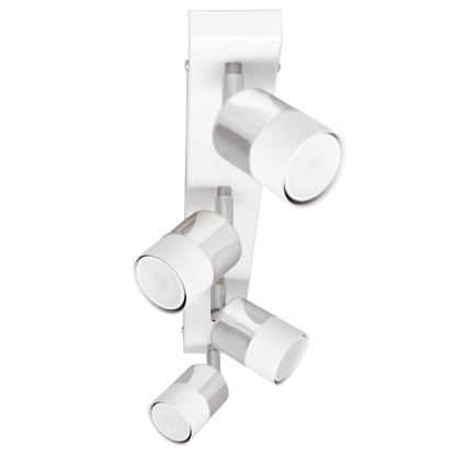 LED Luce Spot a LED TUBSSON 4xGU10/4,8W/230V bianco/cromo lucido