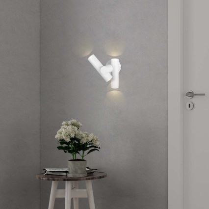 LED da esterno wall flexible Luce Spot 2xLED/3W/230V 3000K IP44 bianco