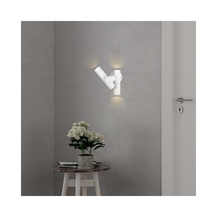 LED da esterno wall flexible Luce Spot 2xLED/3W/230V 4000K IP44 bianco