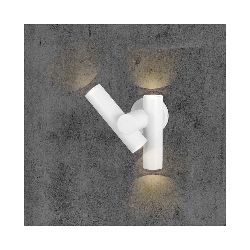 LED da esterno wall flexible Luce Spot 2xLED/3W/230V 4000K IP44 bianco