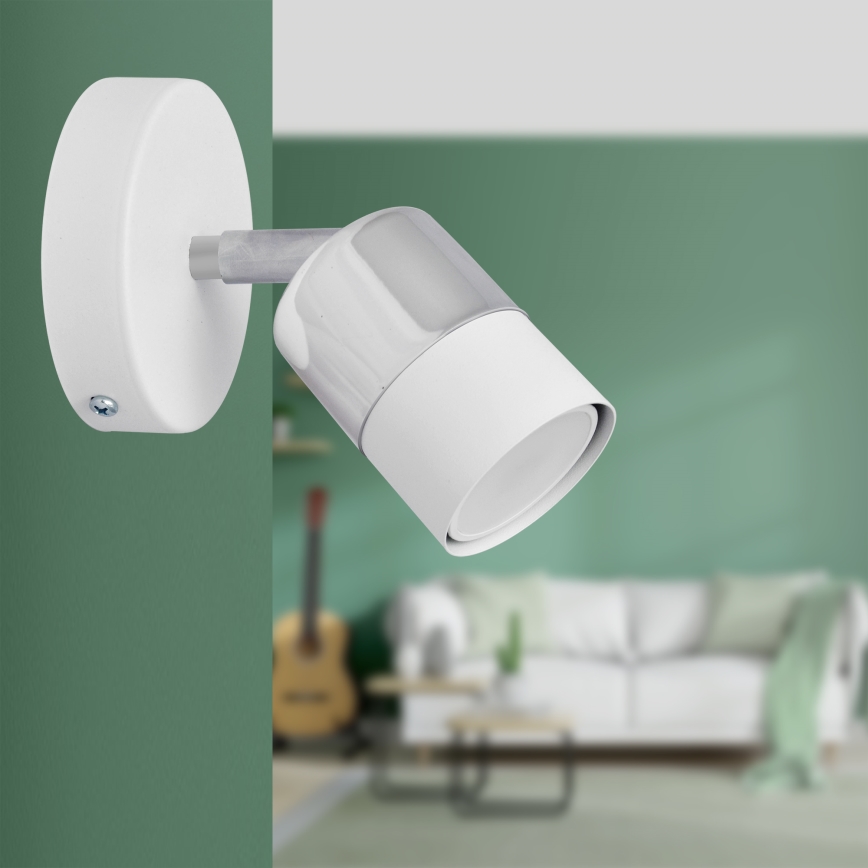 LED Luce Spot da parete a LED TUBSSON 1xGU10/4,8W/230V bianco/cromo lucido