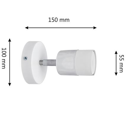 LED Luce Spot da parete a LED TUBSSON 1xGU10/4,8W/230V bianco/cromo lucido