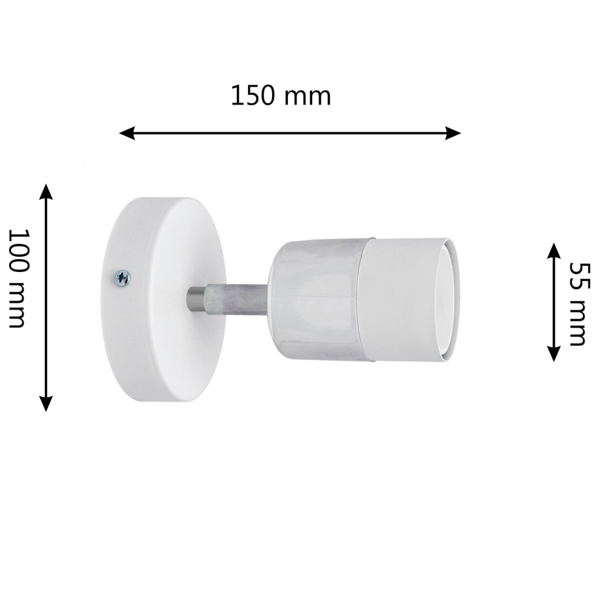 LED Luce Spot da parete a LED TUBSSON 1xGU10/4,8W/230V bianco/cromo lucido