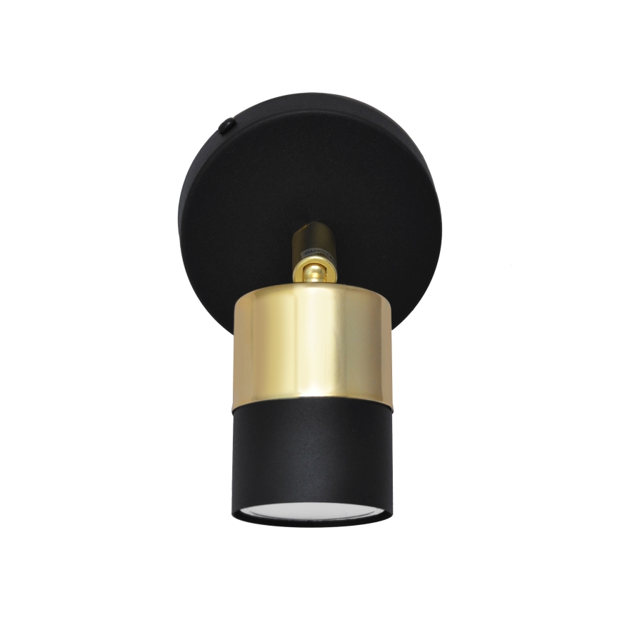 LED Luce Spot da parete a LED TUBSSON 1xGU10/4,8W/230V nero/oro