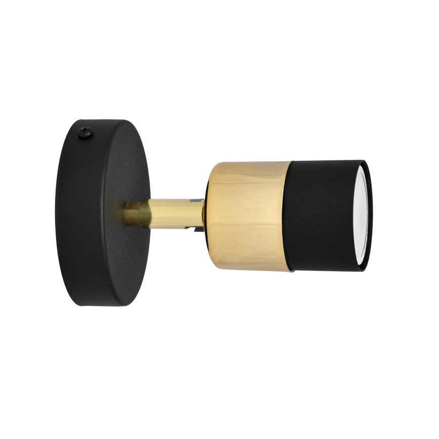 LED Luce Spot da parete a LED TUBSSON 1xGU10/4,8W/230V nero/oro