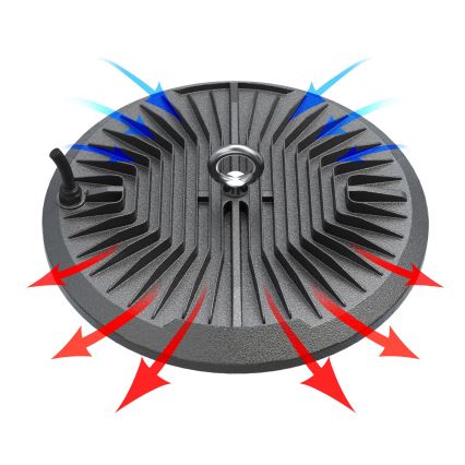 LED Luce tecnica per impieghi gravosi HIGHBAY LED/100W/230V 4500K IP65 grigio