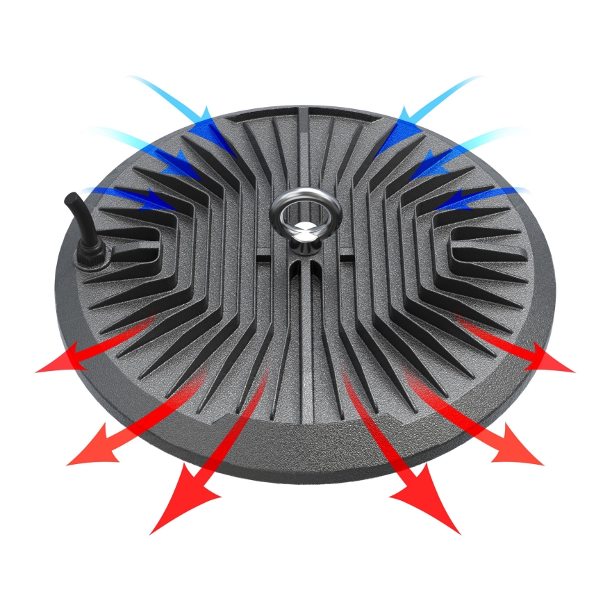 LED Luce tecnica per impieghi gravosi HIGHBAY LED/100W/230V 4500K IP65 grigio