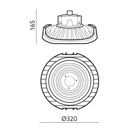 LED Dimmerabile technical heavy-duty chiaro NINA HIGHBAY LED/200W/230V 4000K IP65