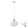 LED Pendente Lampada HARMA 1xE27/60W/230V dia. 30 cm cromo opaco/bianco