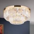 LED Plafoniera di cristallo dimmerabile PRISM LED/80W/230V diametro 55 cm 24K oro