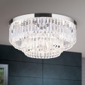 LED Plafoniera di cristallo dimmerabile PRISM LED/80W/230V diametro 55 cm cromo lucido