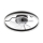 LED Plafoniera dimmerabile con ventilatore APOLLO LED/38W/230V nero + telecomando