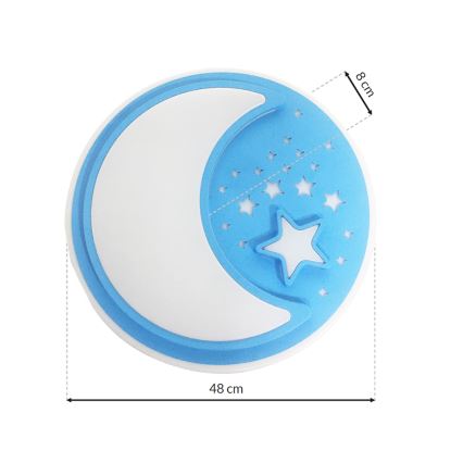 LED Plafoniera dimmerabile per bambini NOTTE LED/40W/230V + telecomando