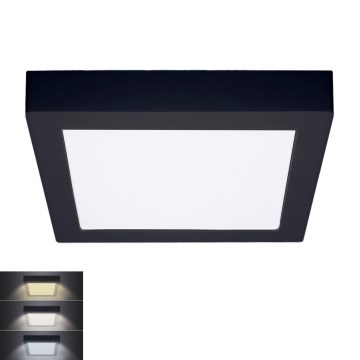 LED Plafoniera LED/18W/230V 3000/4000/6000K nero angolare