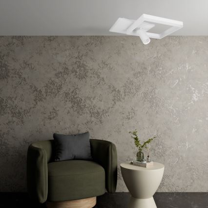 LED Plafoniera LED/38W/230V + 1xGU10/30W bianca