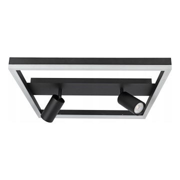 LED Plafoniera LED/38W/230V + 2xGU10/30W nera