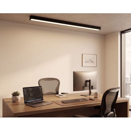 LED Plafoniera/Sospensione a cavo LED/44W/230V 3000K 120 cm nero