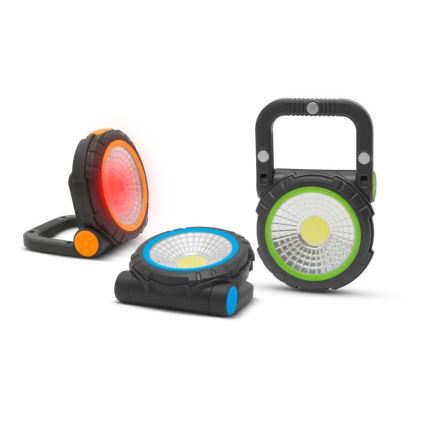 LED Portatile mini per riflettore LED/3W/3xAAA verde/blu