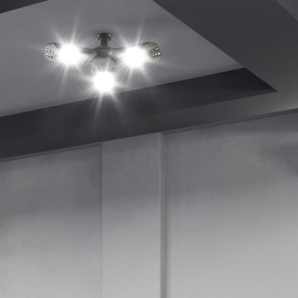 LED Proiettore da soffitto 3xE27/16,7W/230V 4000K