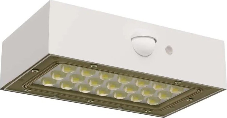 LED Proiettore solare con sensore di movimento LED/3,7V 1200mAh 4000K IP65 bianco
