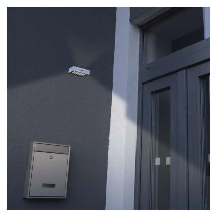 LED Proiettore solare con sensore di movimento LED/3,7V 1200mAh 4000K IP65 bianco