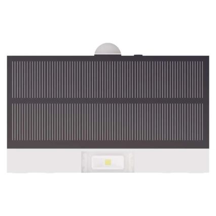 LED Proiettore solare con sensore di movimento LED/3,7V 1200mAh 4000K IP65 bianco