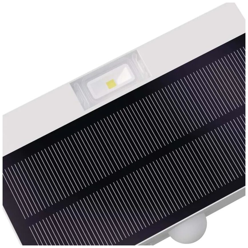 LED Proiettore solare con sensore di movimento LED/3,7V 1200mAh 4000K IP65 bianco