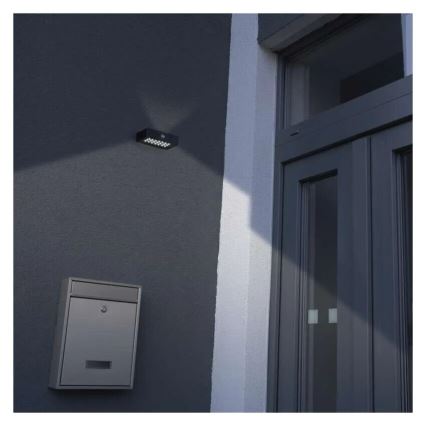 LED Proiettore solare con sensore di movimento LED/3,7V 1200mAh 4000K IP65 nero