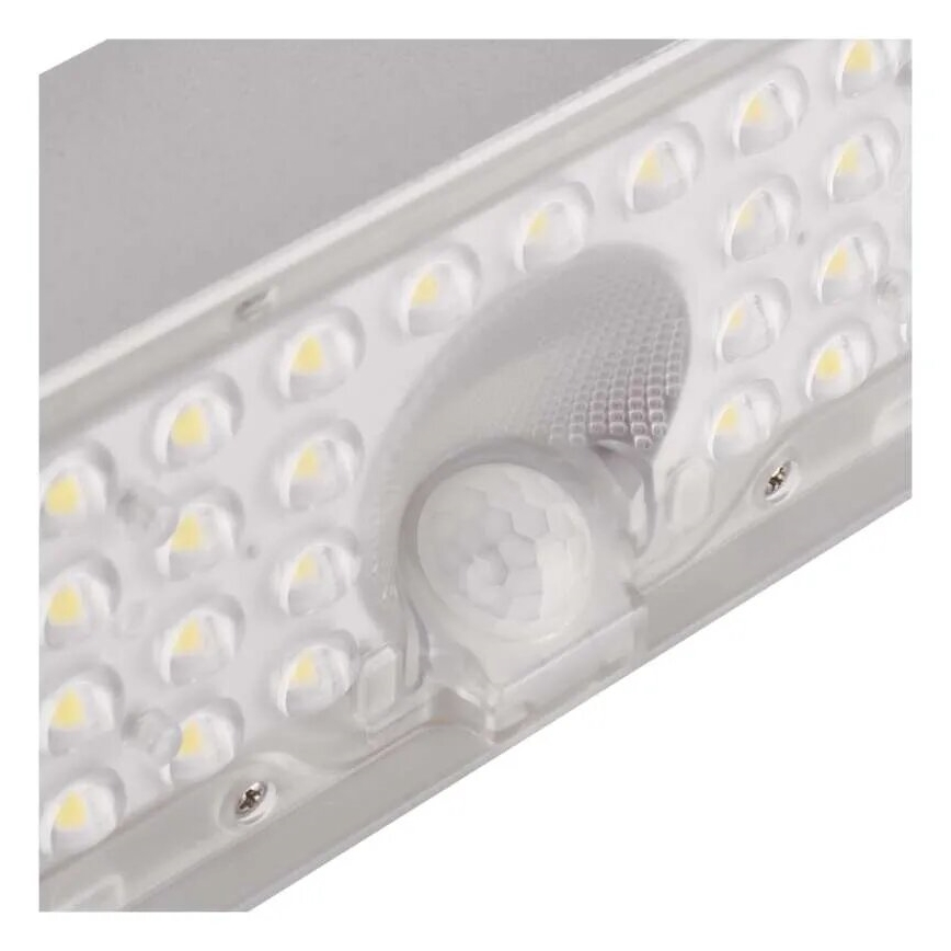 LED Proiettore solare con sensore di movimento LED/3,7V 3000mAh 4000K IP65 bianco