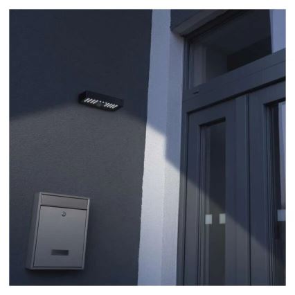 LED Proiettore solare con sensore di movimento LED/3,7V 3000mAh 4000K IP65 nero