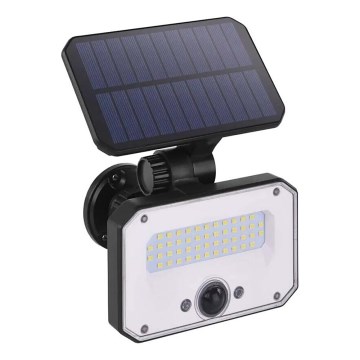LED Proiettore solare con sensore di movimento SPILO LED/3,7V 3600mAh 3000K IP54 + telecomando