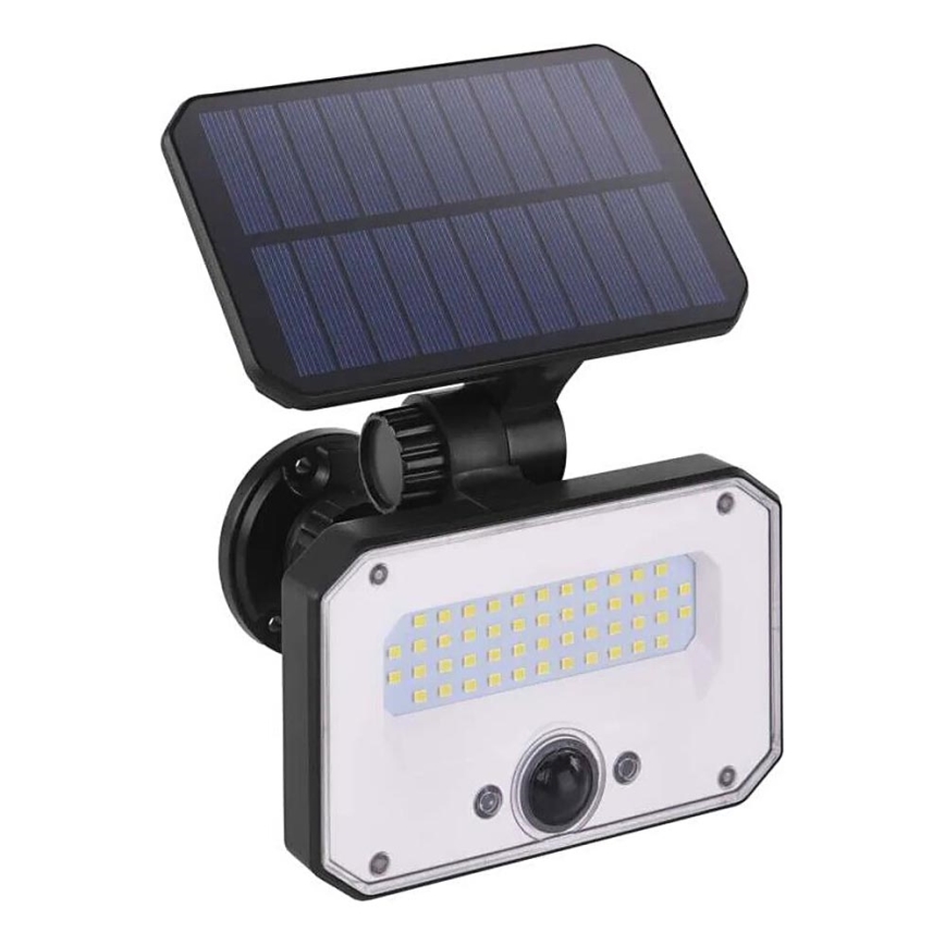 LED Proiettore solare con sensore di movimento SPILO LED/3,7V 3600mAh 3000K IP54 + telecomando