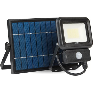 LED Proiettore solare da esterno con sensore LED/20W/3,7V 6500K IP65 4400 mAh