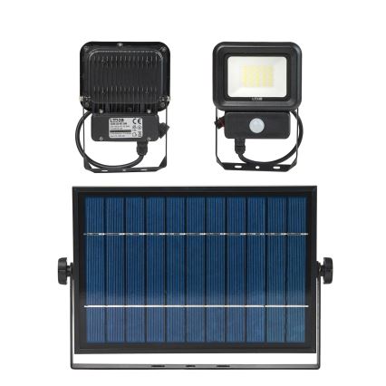 LED Proiettore solare da esterno con sensore LED/20W/3,7V 6500K IP65 4400 mAh
