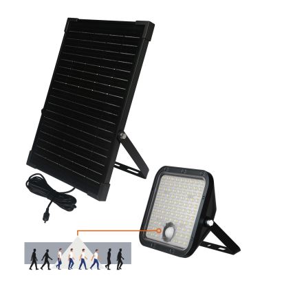 LED Proiettore solare da esterno con sensore LED/30W/6,4V IP65 3000/4000K 6000 mAh + telecomando