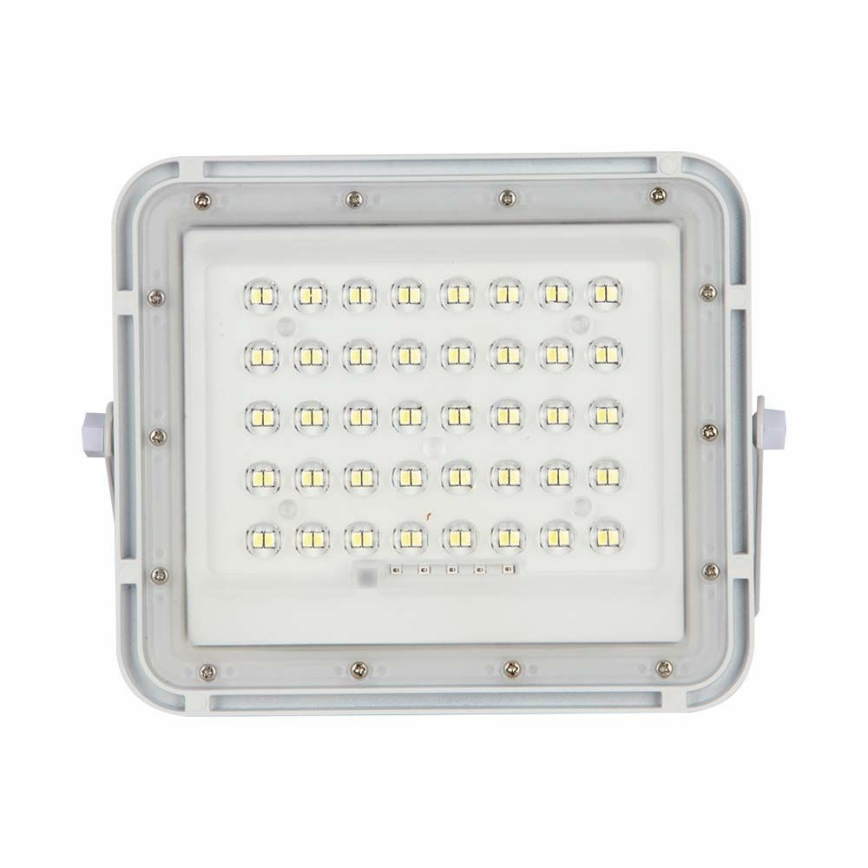 LED da esterno dimmerabile solare per riflettore LED/10W/3,2V IP65 6400K 6000 mAh bianco + telecomando