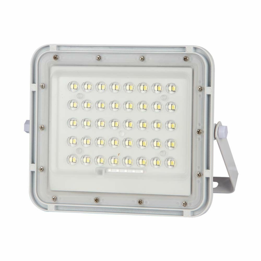 LED da esterno dimmerabile solare per riflettore LED/10W/3,2V IP65 6400K 6000 mAh bianco + telecomando