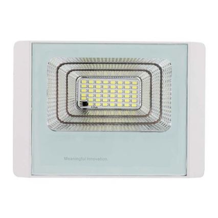 LED Proiettore solare da esterno LED/12W/3,2V IP65 4000K + telecomando