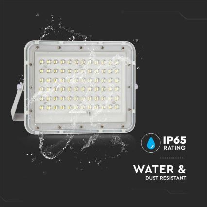 LED Proiettore solare dimmerabile per esterni LED/15W/3,2V IP65 6400K bianco + telecomando
